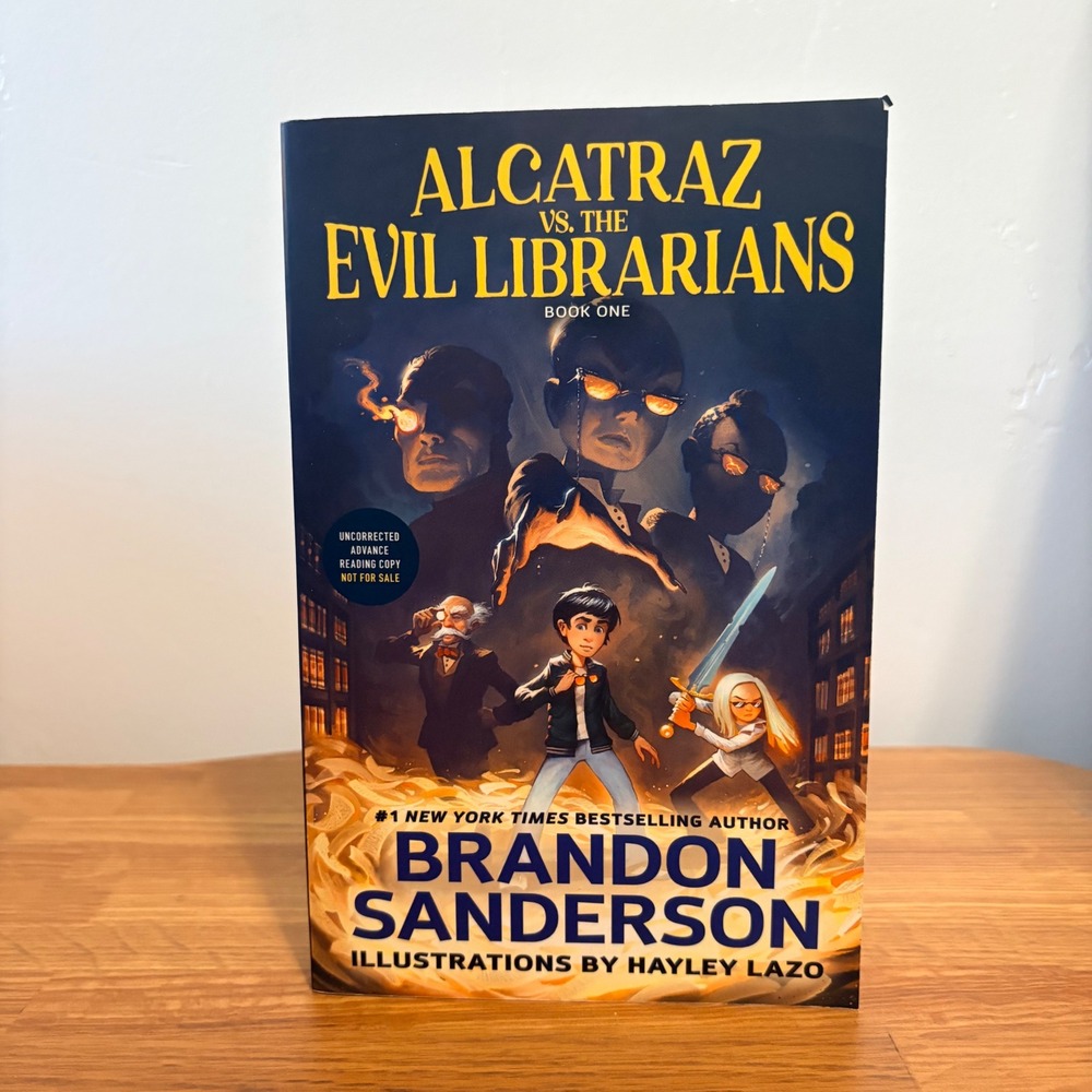 ARC Alcatraz vs the Evil Librarians Brandon Sanderson 1st Ed English Paperback
